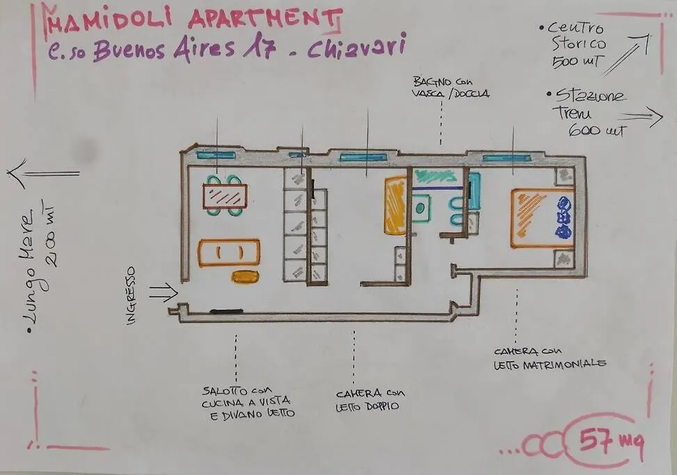 Mamidoli Apartment, Exclusive Area In Chiavari 0*,  Itálie